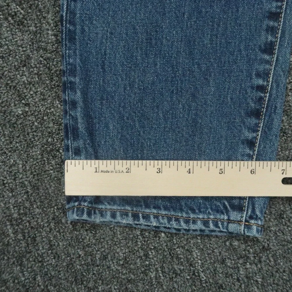 Todd‎ Snyder Jeans Mens 32x30 Blue 5 Pocket Selvedge Distressed Straight Denim